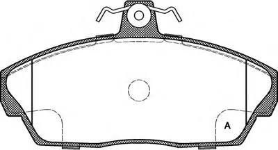Комплект тормозных колодок, дисковый тормоз ADVANCE OPEN PARTS купить