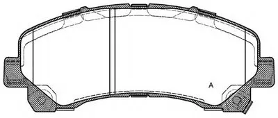 Комплект тормозных колодок, дисковый тормоз ADVANCE OPEN PARTS купить