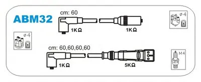 Комплект проводов зажигания JANMOR купить
