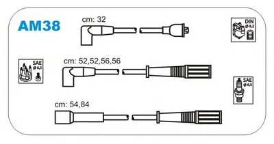 Комплект проводов зажигания JANMOR купить