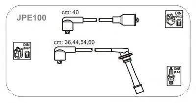 Комплект проводов зажигания JANMOR купить