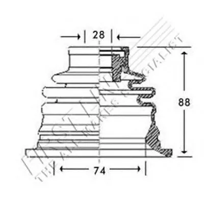 Пыльник, приводной вал FIRST LINE купить