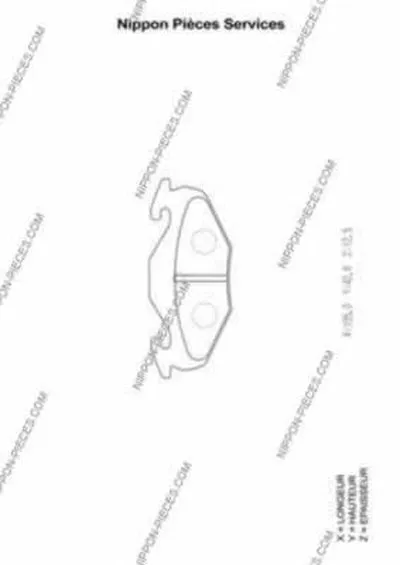 Комплект тормозных колодок, дисковый тормоз NPS купить