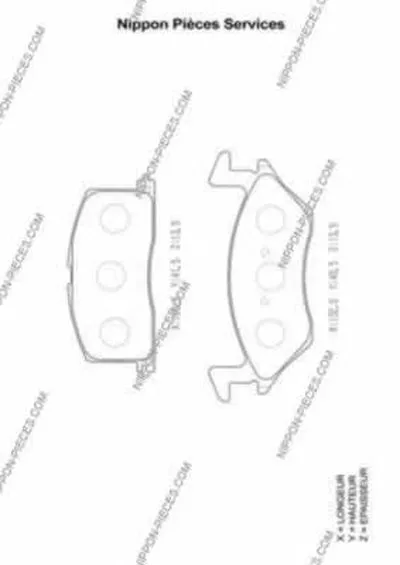 Комплект тормозных колодок, дисковый тормоз NPS купить