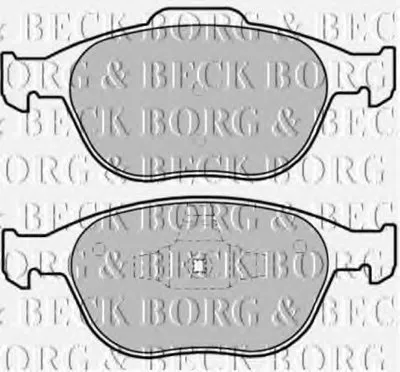 Комплект тормозных колодок, дисковый тормоз BORG & BECK купить