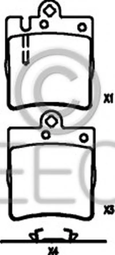 Комплект тормозных колодок, дисковый тормоз EEC купить