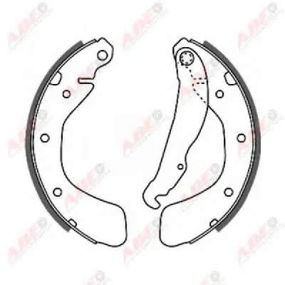 Комплект тормозных колодок ABE купить