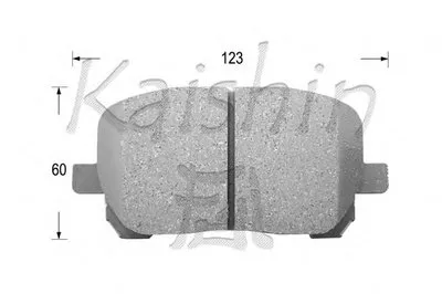 Комплект тормозных колодок, дисковый тормоз KAISHIN купить