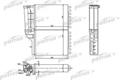 Теплообменник, отопление салона PATRON купить