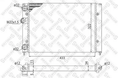 Радиатор, охлаждение двигателя STELLOX купить