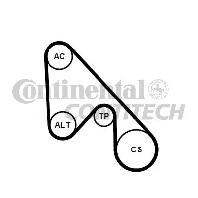 Поликлиновой ременный комплект CONTITECH купить