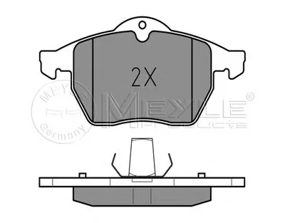 Комплект тормозных колодок, дисковый тормоз PLATINUM PAD MEYLE купить