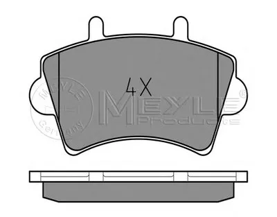 Комплект тормозных колодок, дисковый тормоз PLATINUM PAD MEYLE купить