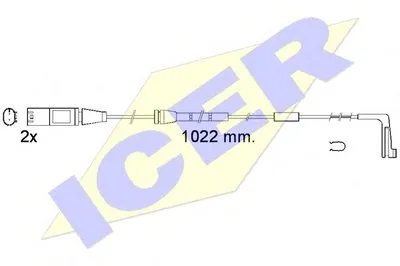 Сигнализатор, износ тормозных колодок ICER купить