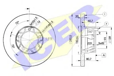 Тормозной диск ICER купить