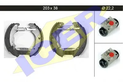 Комплект тормозных колодок ICER купить
