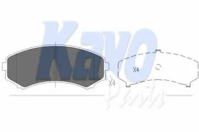 Комплект тормозных колодок, дисковый тормоз KAVO PARTS купить