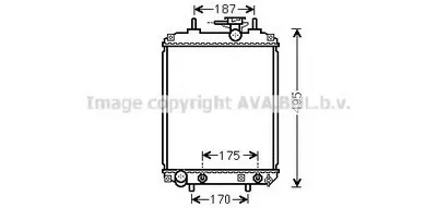 Радиатор, охлаждение двигателя AVA QUALITY COOLING купить