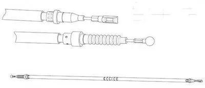 Трос, стояночная тормозная система CEF купить