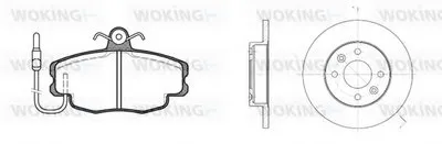 Комплект тормозов, дисковый тормозной механизм WOKING купить