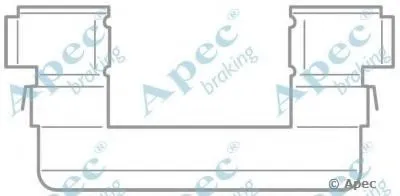 Комплектующие, тормозные колодки APEC braking купить