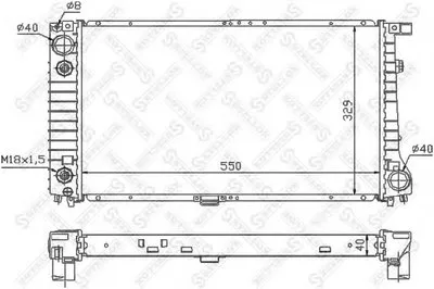 Радиатор, охлаждение двигателя STELLOX купить
