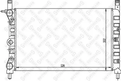 Радиатор, охлаждение двигателя STELLOX купить
