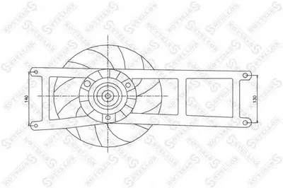Вентилятор, охлаждение двигателя STELLOX купить