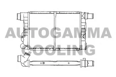 Радиатор, охлаждение двигателя AUTOGAMMA купить
