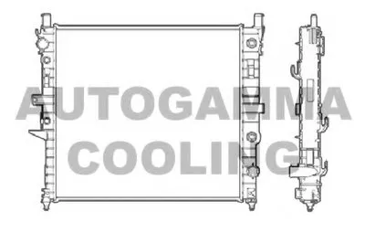 Радиатор, охлаждение двигателя AUTOGAMMA купить