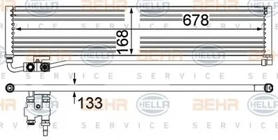 Масляный радиатор, автоматическая коробка передач BEHR HELLA SERVICE купить