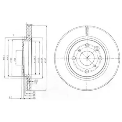 Тормозной диск DELPHI купить