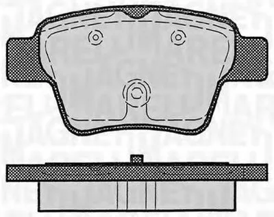 Комплект тормозных колодок, дисковый тормоз MAGNETI MARELLI купить