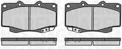 Комплект тормозных колодок, дисковый тормоз MAGNETI MARELLI купить