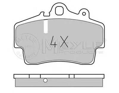 Комплект тормозных колодок, дисковый тормоз PLATINUM PAD MEYLE купить