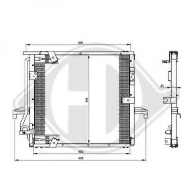 Радиатор, охлаждение двигателя DIEDERICHS купить