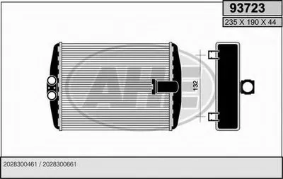 Теплообменник, отопление салона AHE купить