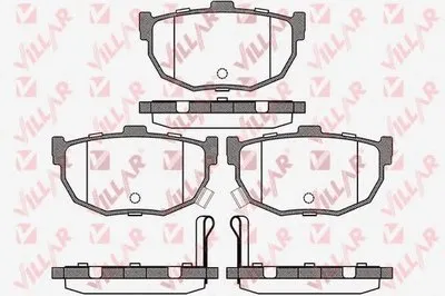 Комплект тормозных колодок, дисковый тормоз VILLAR купить