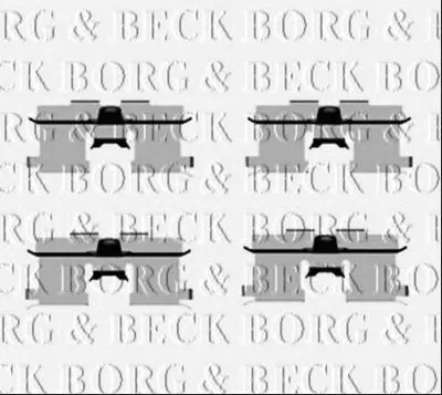 Комплектующие, колодки дискового тормоза BORG & BECK купить