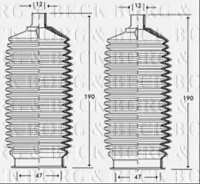 Пыльник, рулевое управление BORG & BECK купить