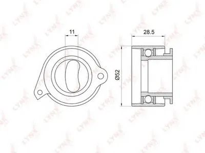 Натяжной ролик, ремень ГРМ LYNXauto купить