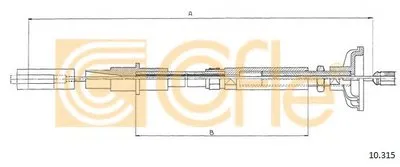 Тросик сцепления COFLE купить