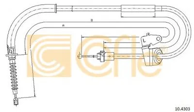 Трос, стояночная тормозная система COFLE купить