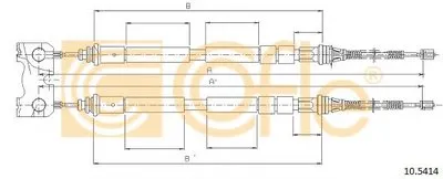 Трос, стояночная тормозная система COFLE купить