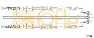 Трос, стояночная тормозная система COFLE купить