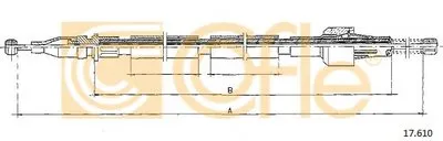 Трос, стояночная тормозная система COFLE купить