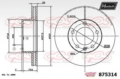 Тормозной диск R+ (Regular Plus) MAXTECH купить