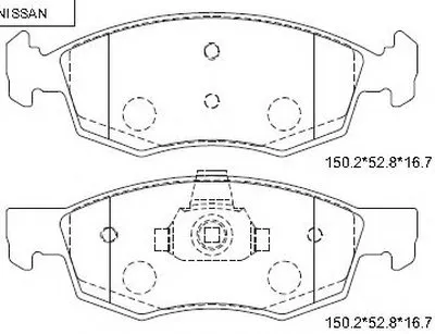Комплект тормозных колодок, дисковый тормоз ASIMCO купить