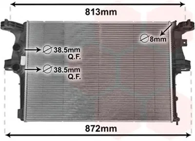 Радиатор, охлаждение двигателя VAN WEZEL купить