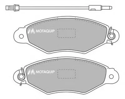 Комплект тормозных колодок, дисковый тормоз MOTAQUIP купить
